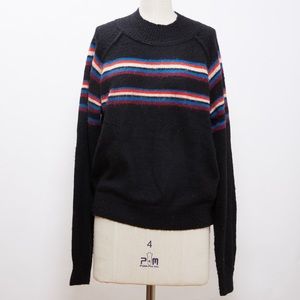 Free People Stripe Retro mock neck Sweater